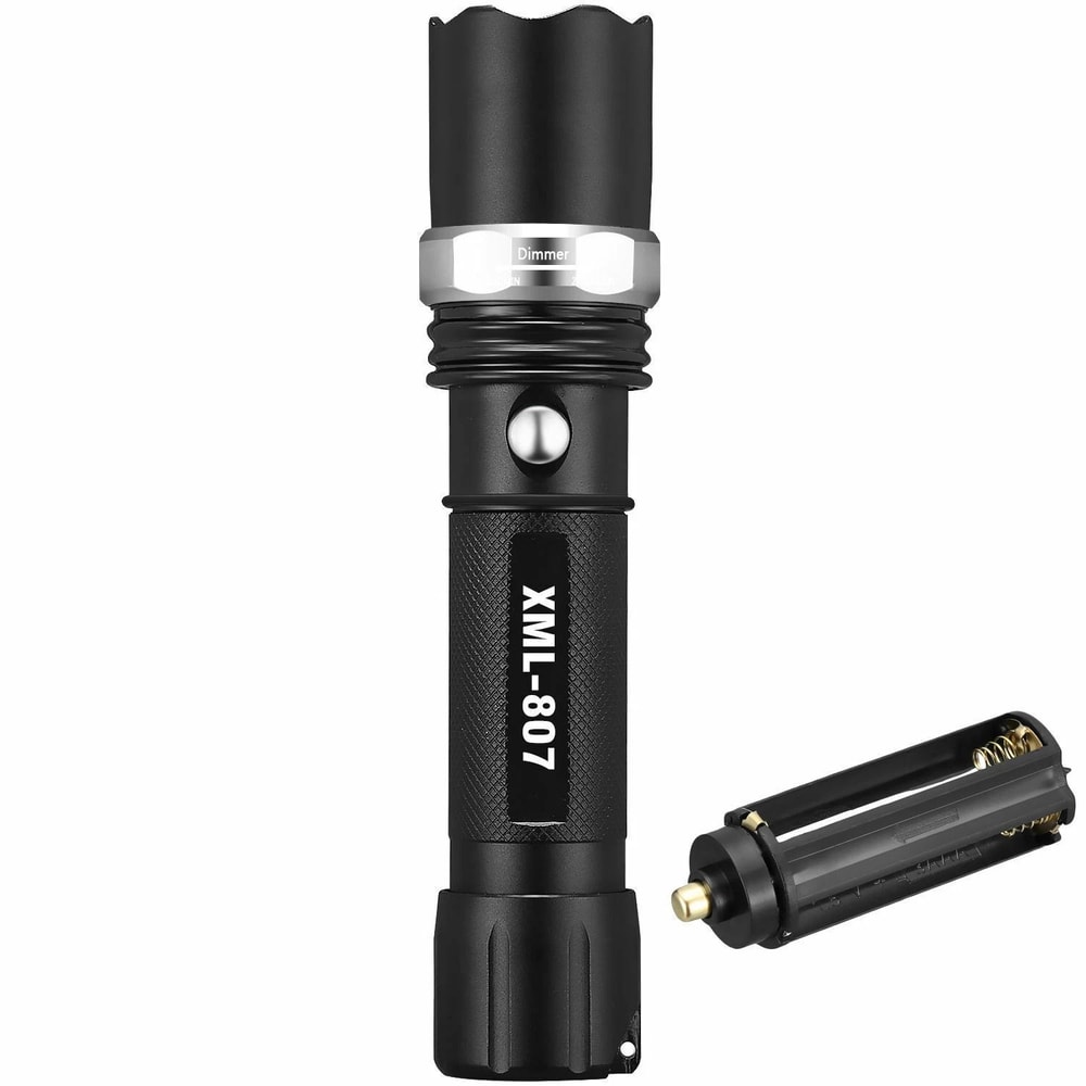 High Powered Tactical Flashlight 5 Modes Zoomable Aluminum Durable LED Flashlight For Outdoor Activ 5