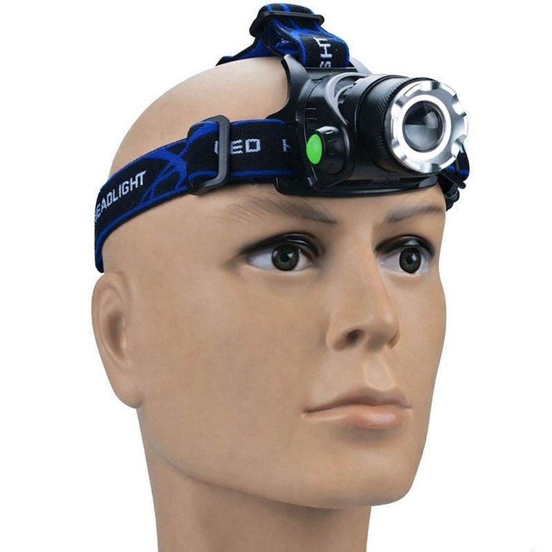 Tactical Headlamp Zoomable Rechargeable Head Light Bright Head Lamp For Nighttime Activities 0