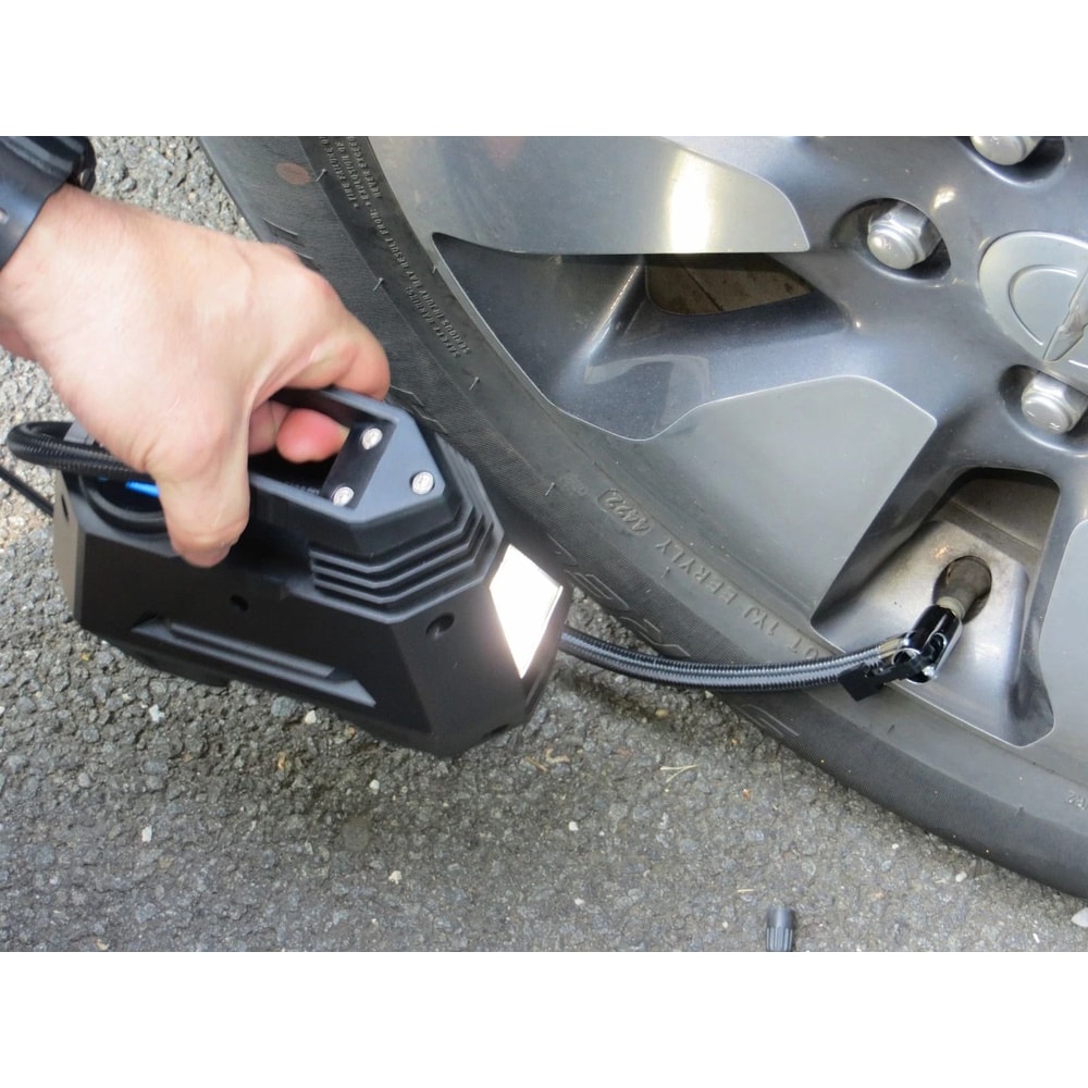 Heavy Duty Air Compressor Portable Tire Inflator Electric Pump Auto Ideal For Cars And Trucks 2