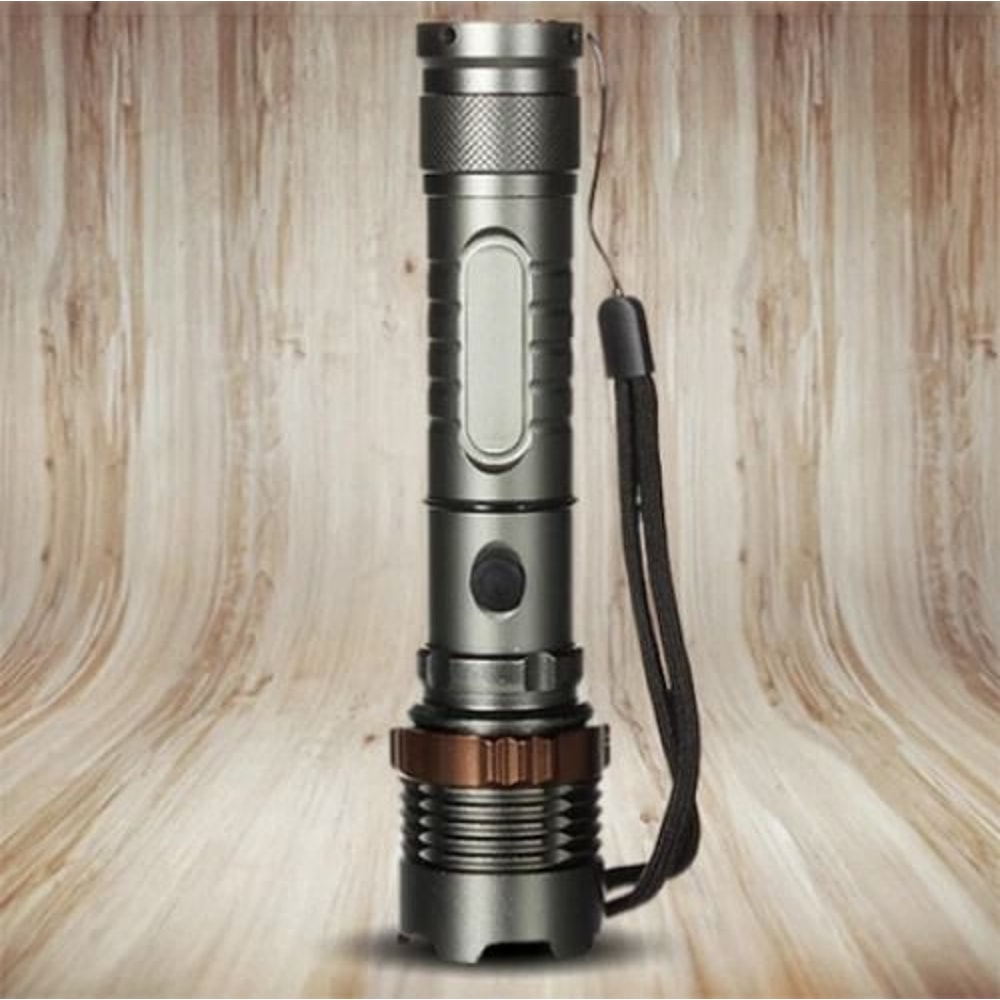 LED Flashlight Tactical Police Torch Very Bright Rechargeable Camping Light For Outdoor Hiking Emer 1