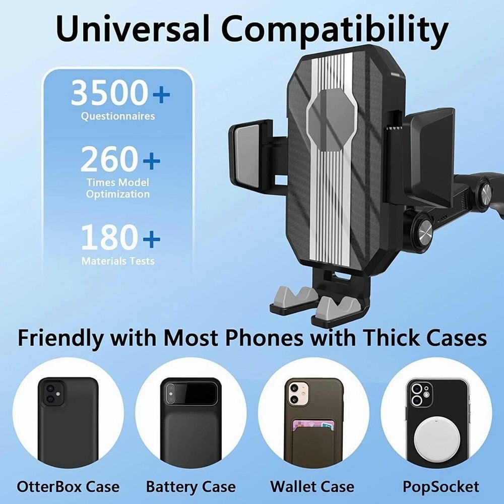 Universal Car Truck Mount Phone Holder Stand For Cell Phone DashboardWindshield Mount Adjustable De 5