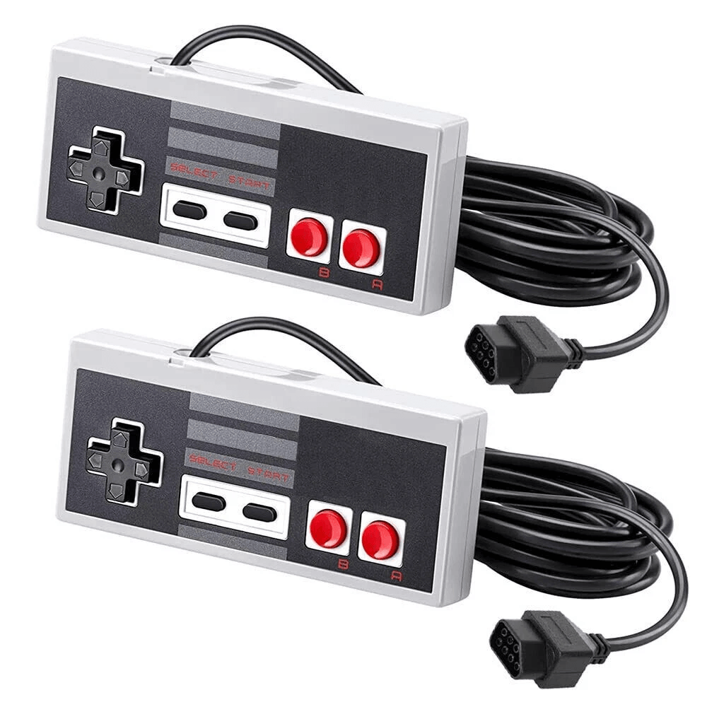 Video Game Wired Controller Remote For Nintendo NES Console Wired Controllers 2