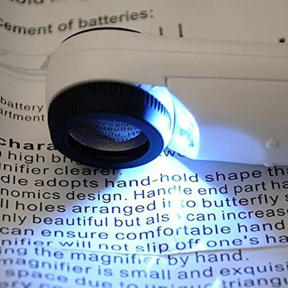 Jeweler Eye Loupe 40X Magnifying Glass With LED Light Perfect Jewelry Inspection Tool 3