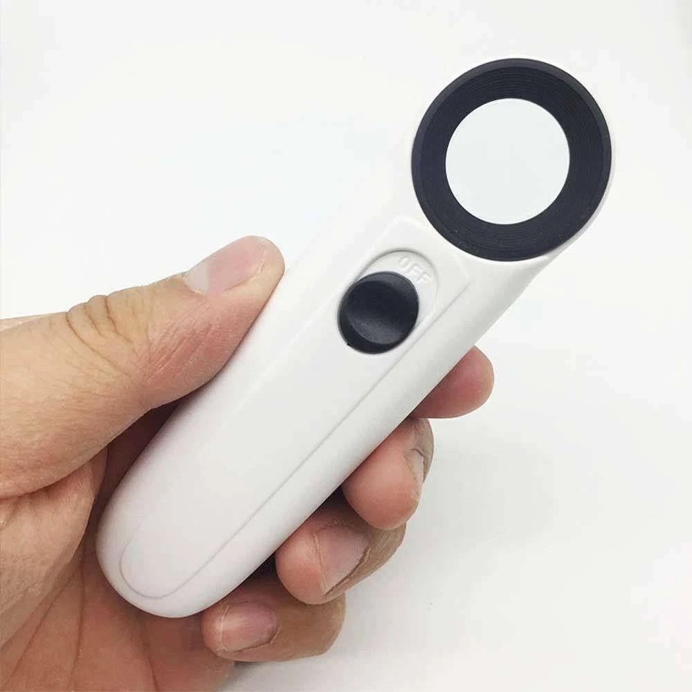 Jeweler Eye Loupe 40X Magnifying Glass With LED Light Perfect Jewelry Inspection Tool 6