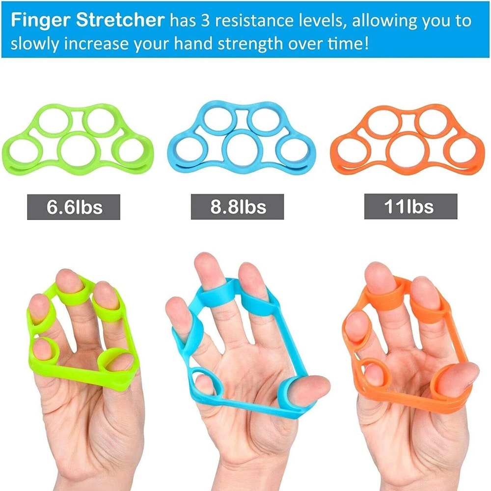 Resistance Band Finger Hand Exerciser Forearm Wrist Strengthener Grip Trainer For Enhanced Muscle 2