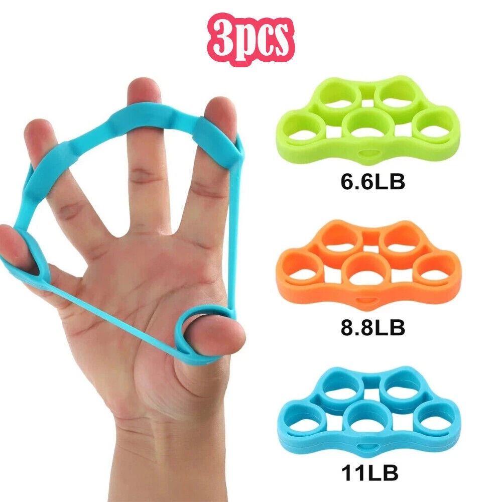 Resistance Band Finger Hand Exerciser Forearm Wrist Strengthener Grip Trainer For Enhanced Muscle 9