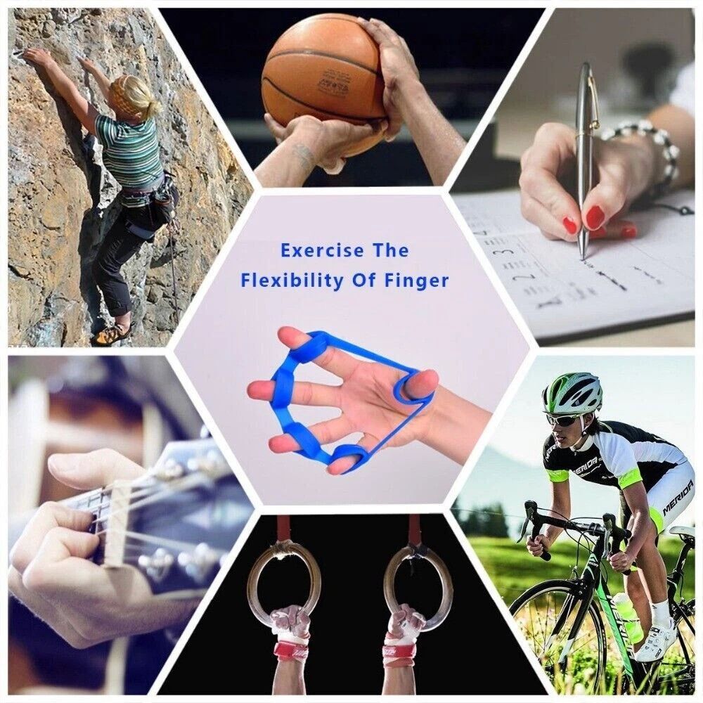 Resistance Band Finger Hand Exerciser Forearm Wrist Strengthener Grip Trainer For Enhanced Muscle 3