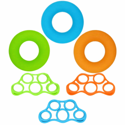 resistance band finger hand exerciser, forearm & wrist strengthener, grip trainer for enhanced muscle