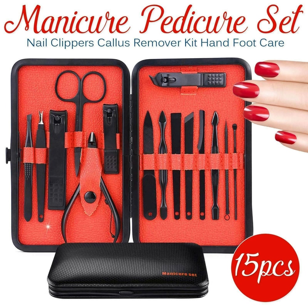 Pedicure Set For Men Women Manicure Kit With Finger Toe Nail Clippers Scissors Professional Groomin 10