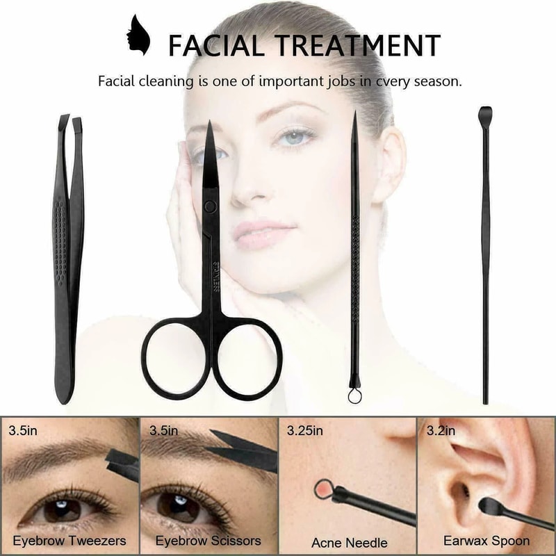 Pedicure Set For Men Women Manicure Kit With Finger Toe Nail Clippers Scissors Professional Groomin 7