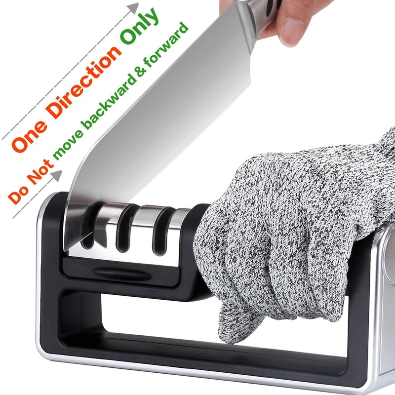 Professional Knife Sharpener Tungsten Ceramic Sharpening System Tool Kitchen Sharpening Solution Fo 4