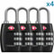 Travel Luggage Lock TSA Approved 3 Digit Combination Suitcase Padlock Reset For Maximum Security 2