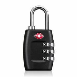travel luggage lock tsa approved, 3 digit combination suitcase padlock reset for maximum security
