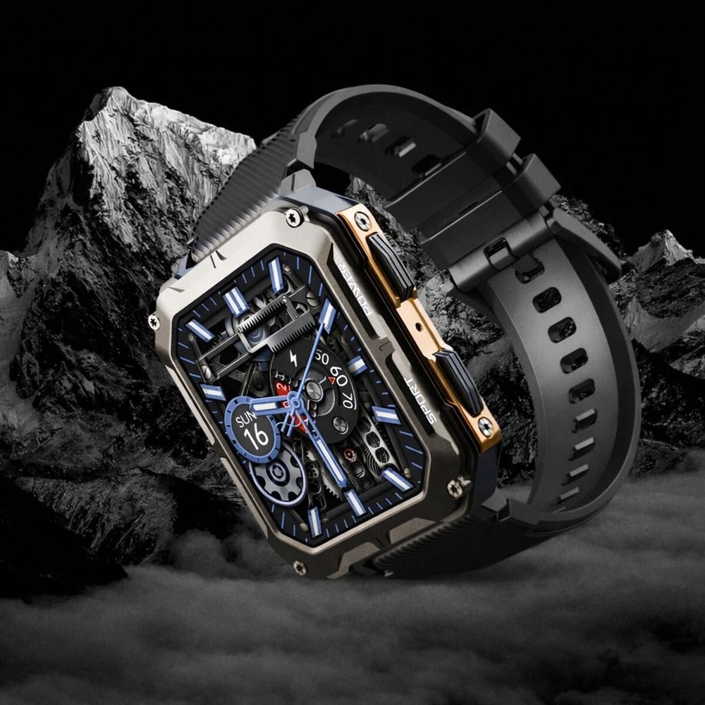 Smart Watch For Men Military Fitness Tracker New Blood Pressure Wristwatch With Health Features 0