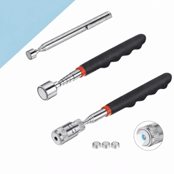 telescoping magnet pickup tool stick, 8 lb led light grabber extend, ideal for tight spaces