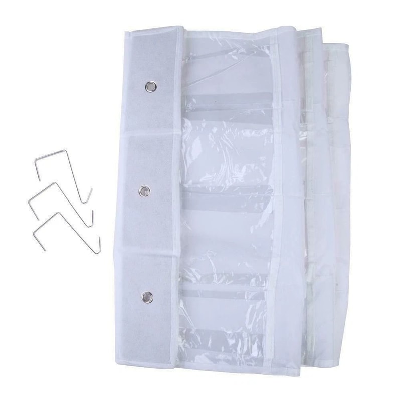 24 Pocket Shoe Organizer Rack Over The Door Hanging Storage Space Saver Hanger Maximize Closet Spac 4