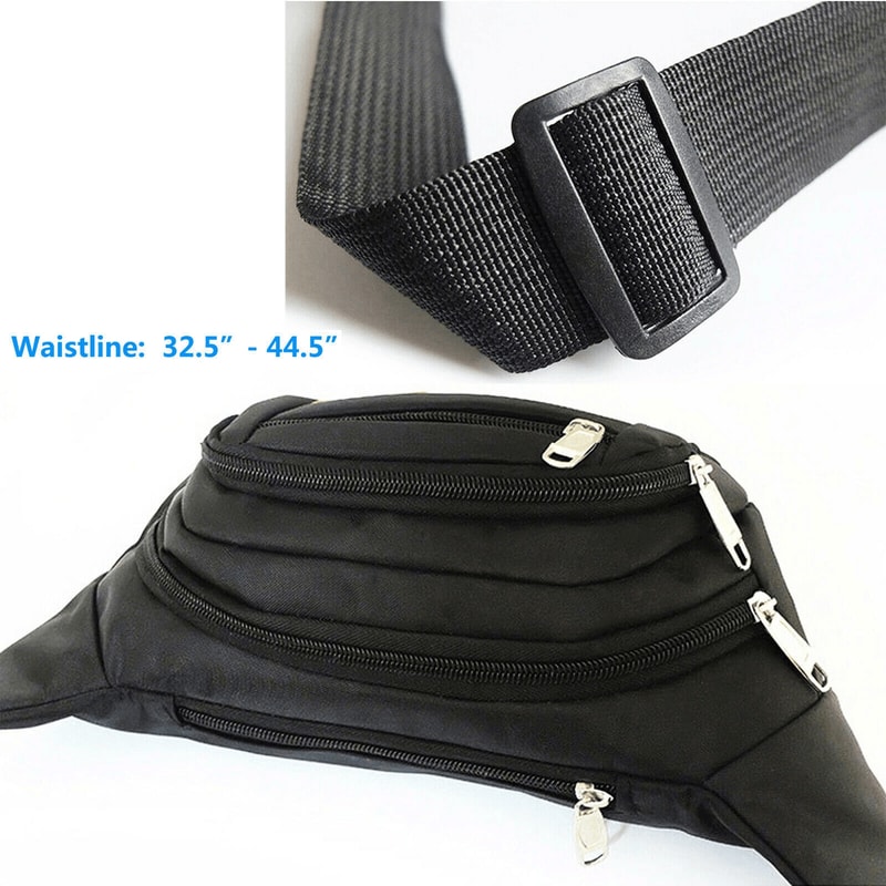 Waterproof Running Jogging Belt Pouch Waist Bum Bag Zip Fanny Pack Sport Workout Running Accessory 1