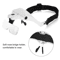 LED Light Lamp Visor Head Loupe Magnifying Glass Lens Jeweler Headband Magnifier For Precision Task 7