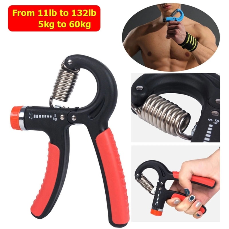 Adjustable Hand Grip Strength Power Trainer Gym Exerciser Gripper Strengthener For Improved Hand An 6