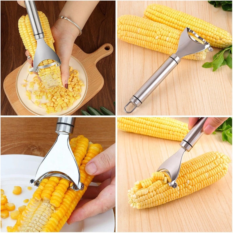 Corn Peeler Thresher Tool Kitchen Cob Kerneler Cutter Stripper Remover For Fast Efficient Use 3
