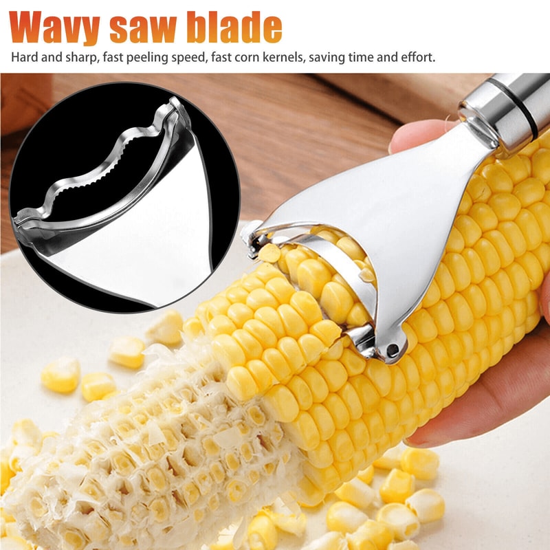 Corn Peeler Thresher Tool Kitchen Cob Kerneler Cutter Stripper Remover For Fast Efficient Use 6