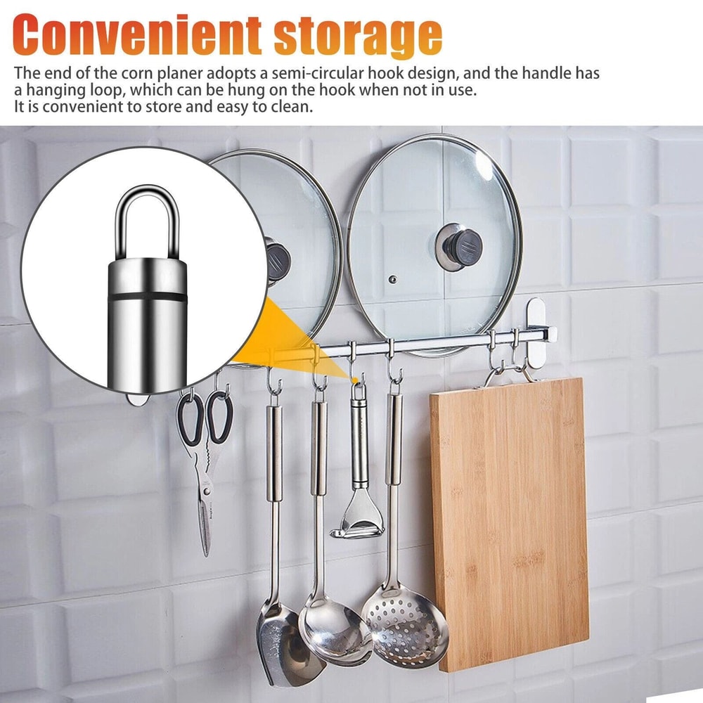 Corn Peeler Thresher Tool Kitchen Cob Kerneler Cutter Stripper Remover For Fast Efficient Use 7