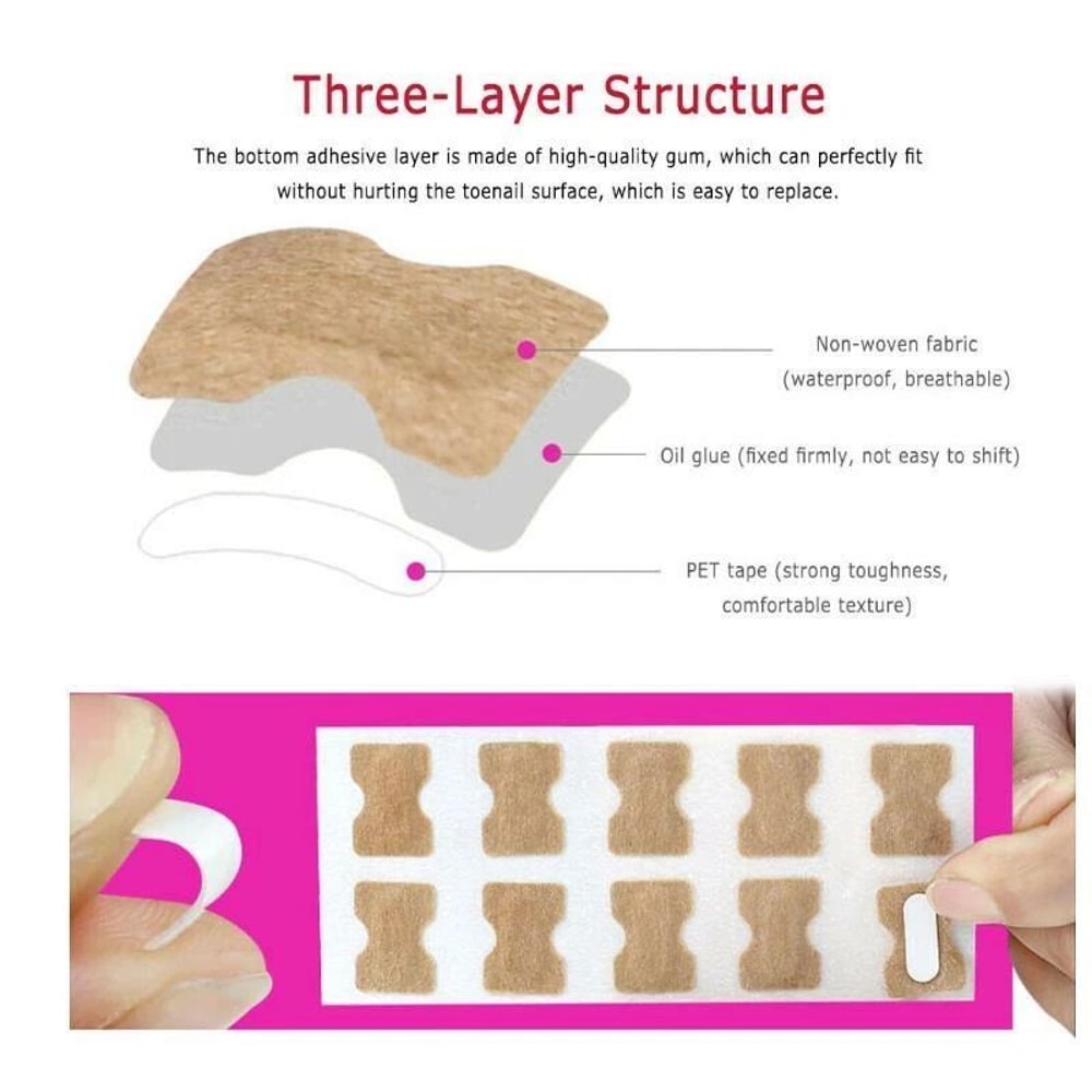 Toenail Corrector Sticker Ingrown Toe Foot Nail Fix Pedicure Tool For Quick Relief And Healing 3