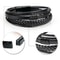 Men Jewelry Black Braided Leather Bracelet MultiLayer Stainless Steel Clasp A For Unique Style And
