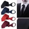 Ready Knot Pre Tied Formal Zipper Tie For Men Solid Color Neck Wear Stylish Convenient Perfect For 0