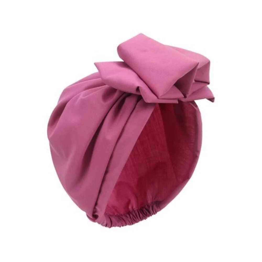 Womens Knot Bow Chemo Hats Elastic Hair Loss Cap Soft Head Wrap Turban For Comfortable Styling 4