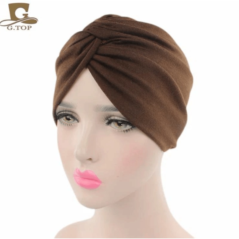 Stretch Hat Scarf Cotton Women Turban Ladies Hair Head Hijab Cap Muslim Wrap For Everyday Wear 2