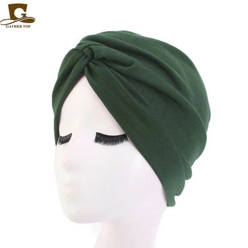Stretch Hat Scarf Cotton Women Turban Ladies Hair Head Hijab Cap Muslim Wrap For Everyday Wear 3