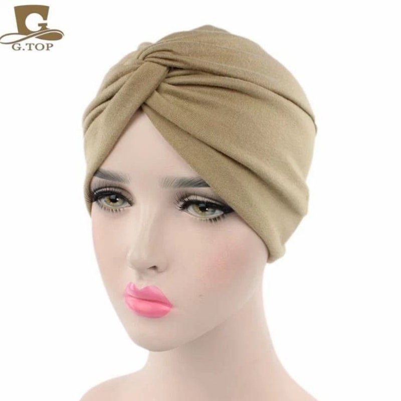 Stretch Hat Scarf Cotton Women Turban Ladies Hair Head Hijab Cap Muslim Wrap For Everyday Wear 4