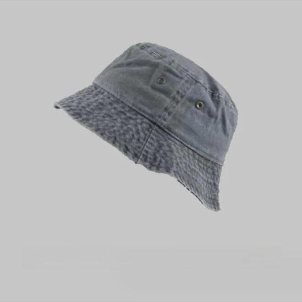 Denim Bucket Hat Visor Pigment Washed Dyed Cap For Hunting Fishing Outdoor Sports Trendy Outdoor He 3