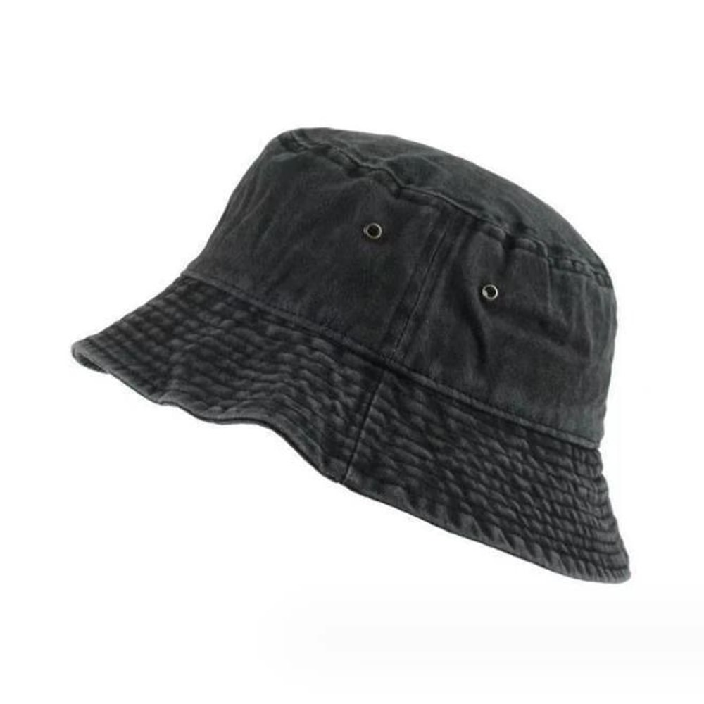 Denim Bucket Hat Visor Pigment Washed Dyed Cap For Hunting Fishing Outdoor Sports Trendy Outdoor He 1