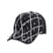 Adjustable Washed Cotton Denim Baseball Cap With Diamond Shape Bling Rhinestones Stylish Hat For Wo