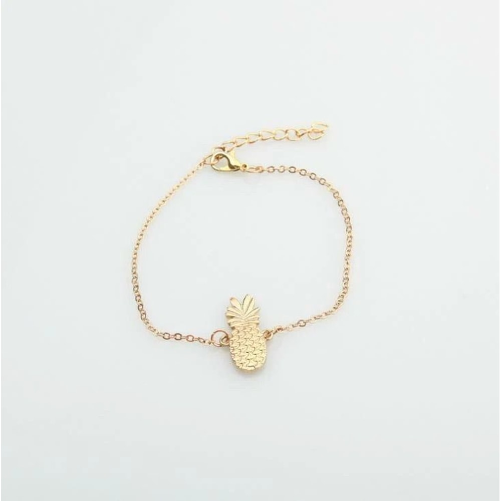 Gold Pineapple Beach Anklet Foot Chain Bracelet Summer Ankle Jewelry Trendy Beach Anklet Foot Chain 1