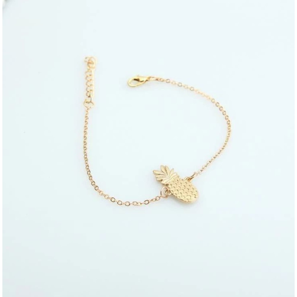 Gold Pineapple Beach Anklet Foot Chain Bracelet Summer Ankle Jewelry Trendy Beach Anklet Foot Chain 3