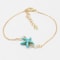 Gold Anklet Foot Chain Boho Blue Starfish Beach Ankle Bracelet 0