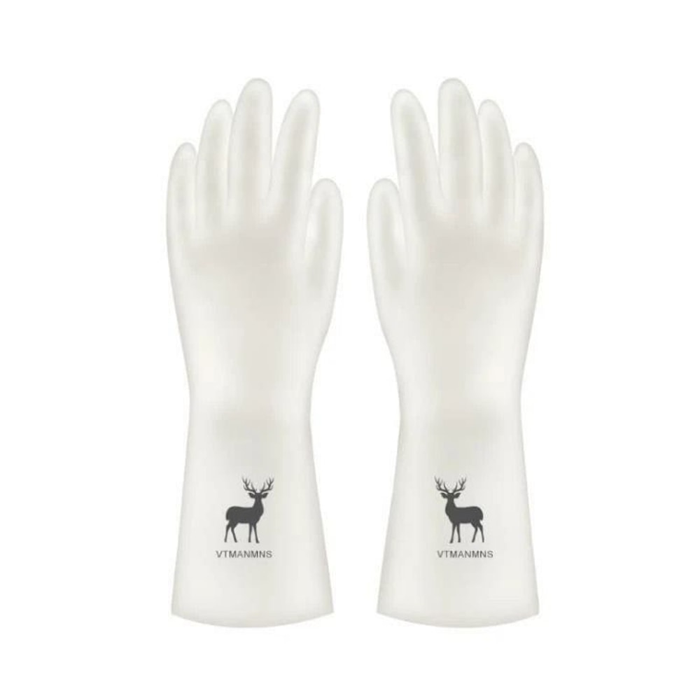 Kitchen Long Waterproof Cleaning Gloves Reusable Washing Gloves Rubber Latex Gloves For AllPurpose 7