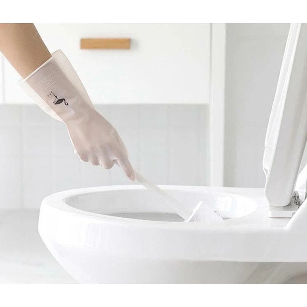 Kitchen Long Waterproof Cleaning Gloves Reusable Washing Gloves Rubber Latex Gloves For AllPurpose 3