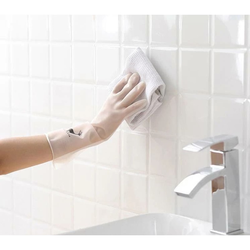 Kitchen Long Waterproof Cleaning Gloves Reusable Washing Gloves Rubber Latex Gloves For AllPurpose 4