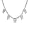 Women Crystal Choker Fashion Butterfly Pendant Necklace Rhinestone Sweater Chain 6