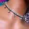 Women Crystal Choker Fashion Butterfly Pendant Necklace Rhinestone Sweater Chain 1