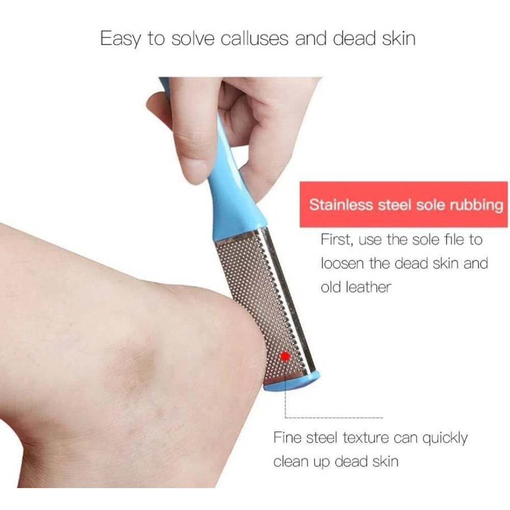Feet Scrubber Pedicure Tool Double Side Dead Skin File Hard Callus Remover For Soft Feet 2