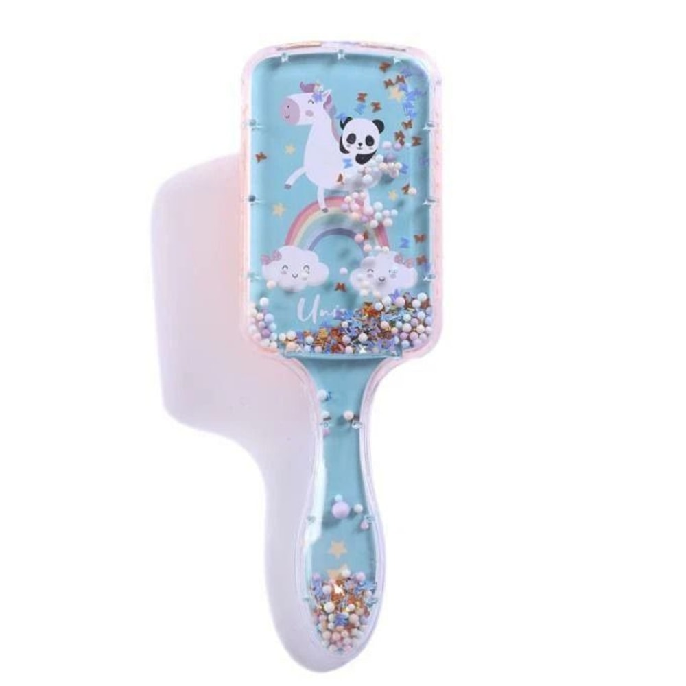 Hair Scalp Massage Brush Cute Air Cushion Comb Cat Panda Rainbow Wet Dry Paddle 1