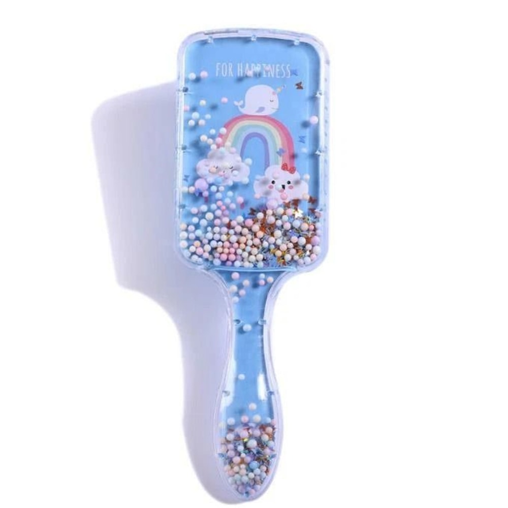 Hair Scalp Massage Brush Cute Air Cushion Comb Cat Panda Rainbow Wet Dry Paddle 2
