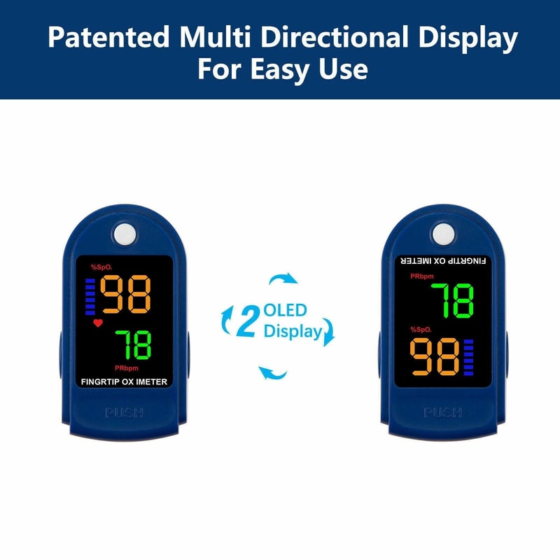 Oxygen Meter Finger Tip Pulse Oximeter Blood Oxygen Saturation And Heart Monitor For Quick Results 3