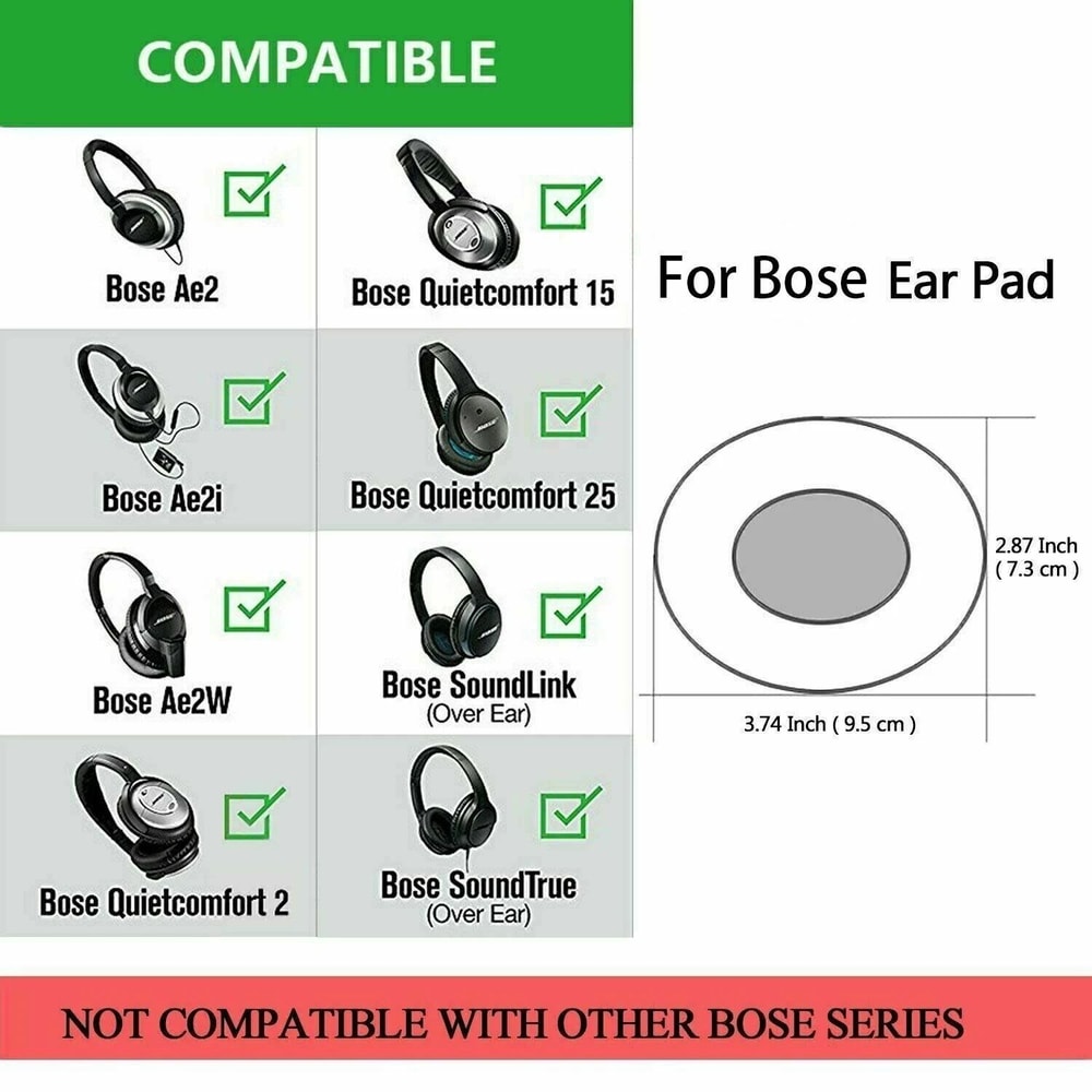Replacement Ear Pads Cushion For Bose Headphones Premium Ear Cushion Pads For Comfort 8