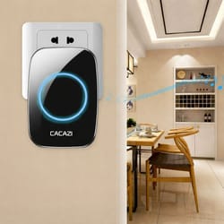 waterproof wireless doorbell, door bell kit for house, convenient ring bell stock